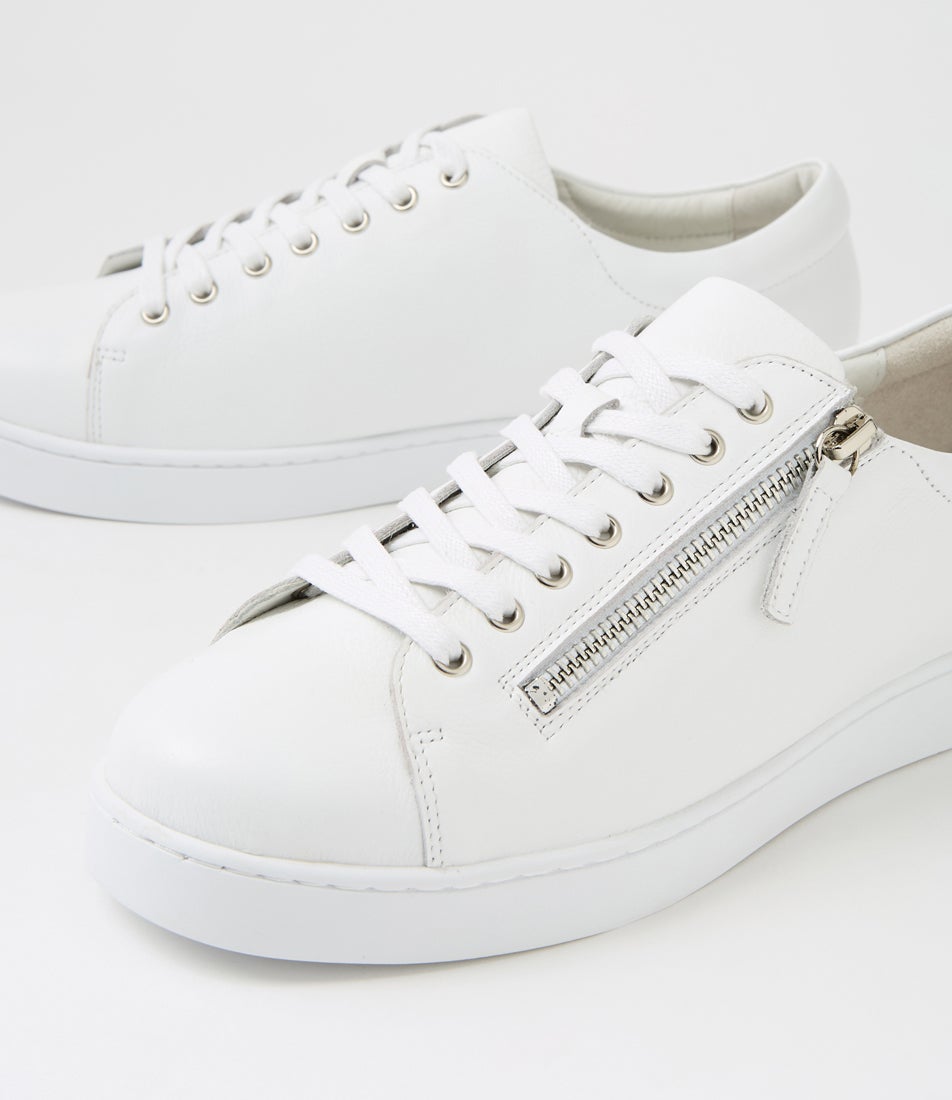 Jelorias White Leather Sneakers