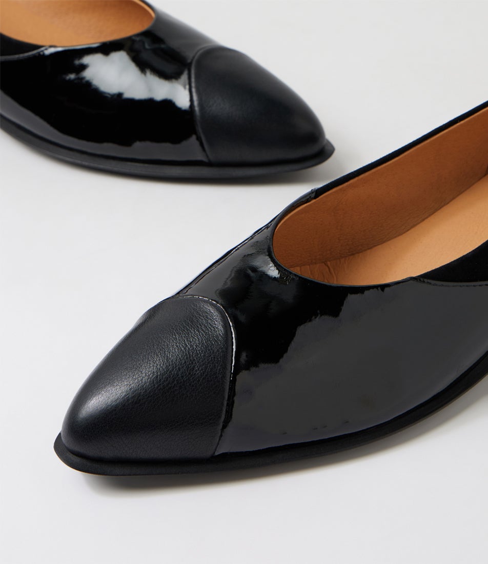 Emberta Black Mix Ballet Flats