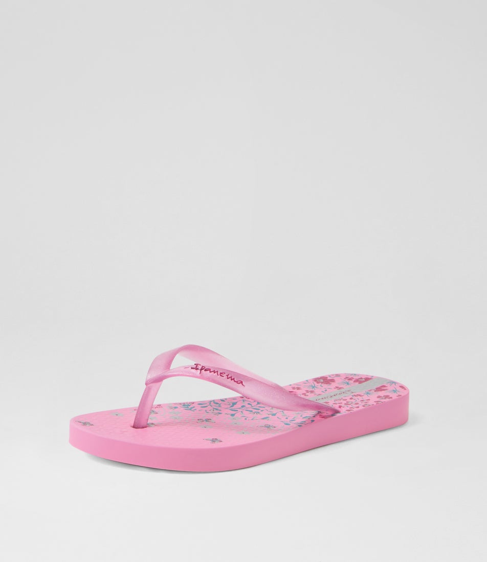 Glitter Toddler Light Pink Rubber Thongs