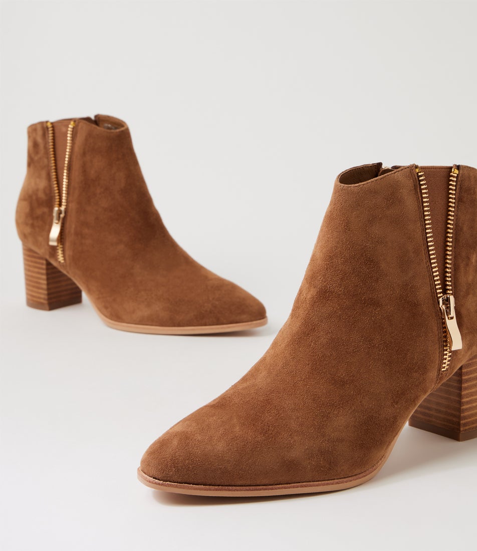 Bentonn Nutmeg Natural Suede Ankle Boots Bentonn Nutmeg Natural Suede Ankle Boots