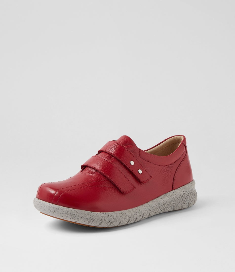 Sonnye Xf Dark Red Leather Sneakers