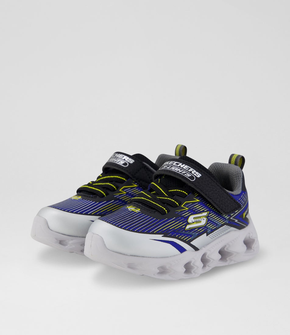 Vortex 2 Toddler Silver Black Fabric Sneakers