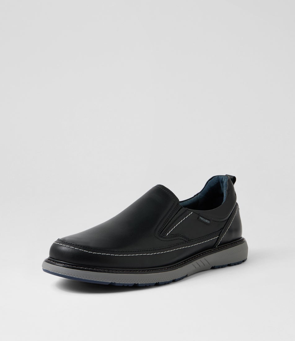 Bilbao 54 Black Leather Flat Shoes