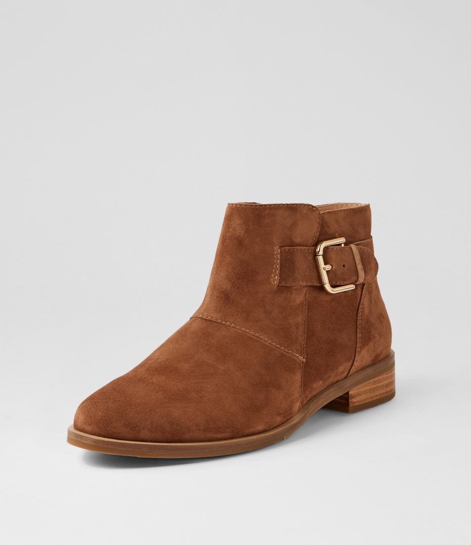 Sidony Xf Whiskey Suede Ankle Boots