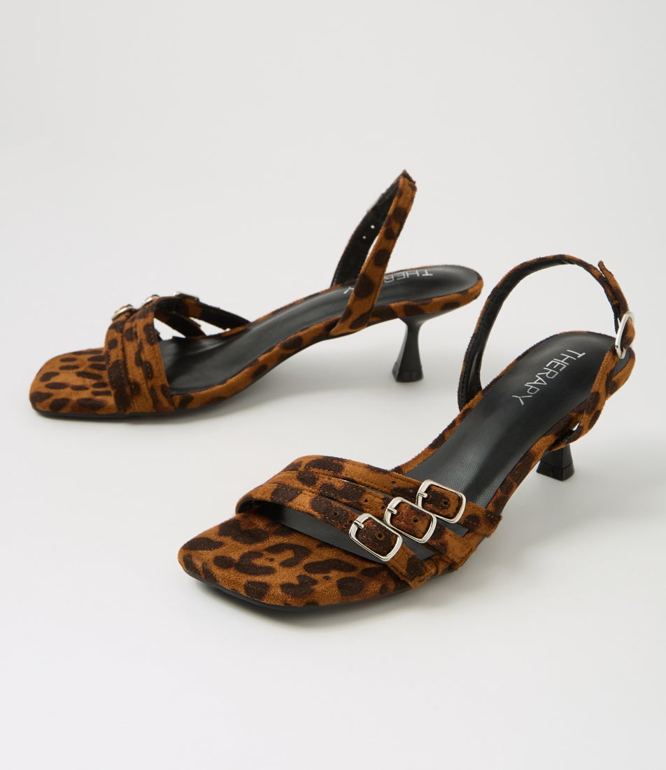 Lucky Leopard Fabric Sandals