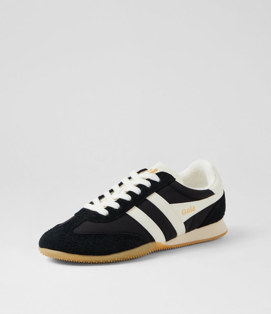 Sprinter W Black Off White Suede Nylon Sneakers