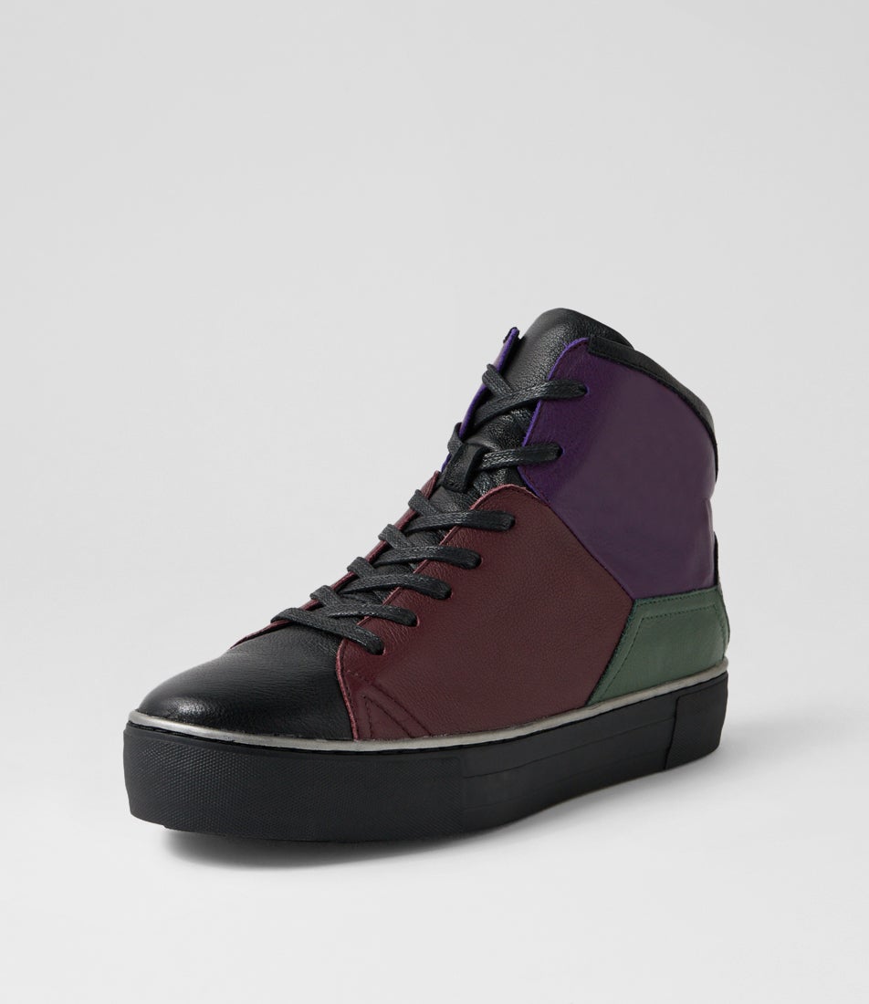 Ferays Winter Multi Leather Lace Up Boots