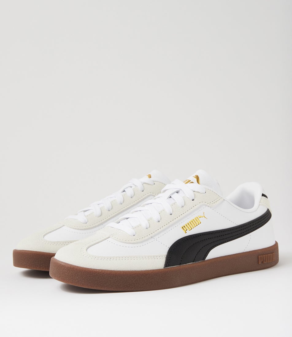 Club 2 Era M White Black Vapor Gray Leather Sneakers