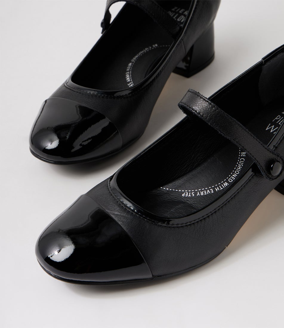 Zilla W Black Patent Leather Heels