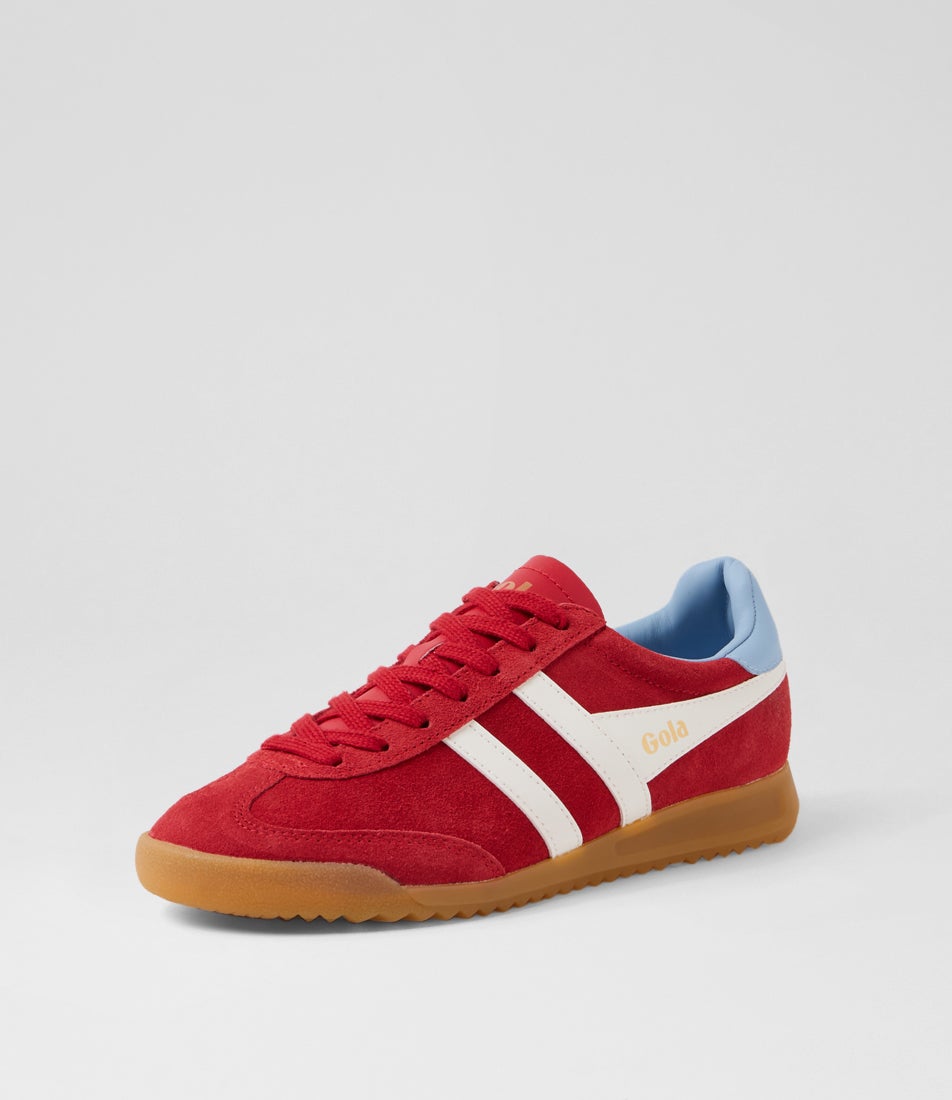 Torpedo W Red Off White Air Suede Sneakers