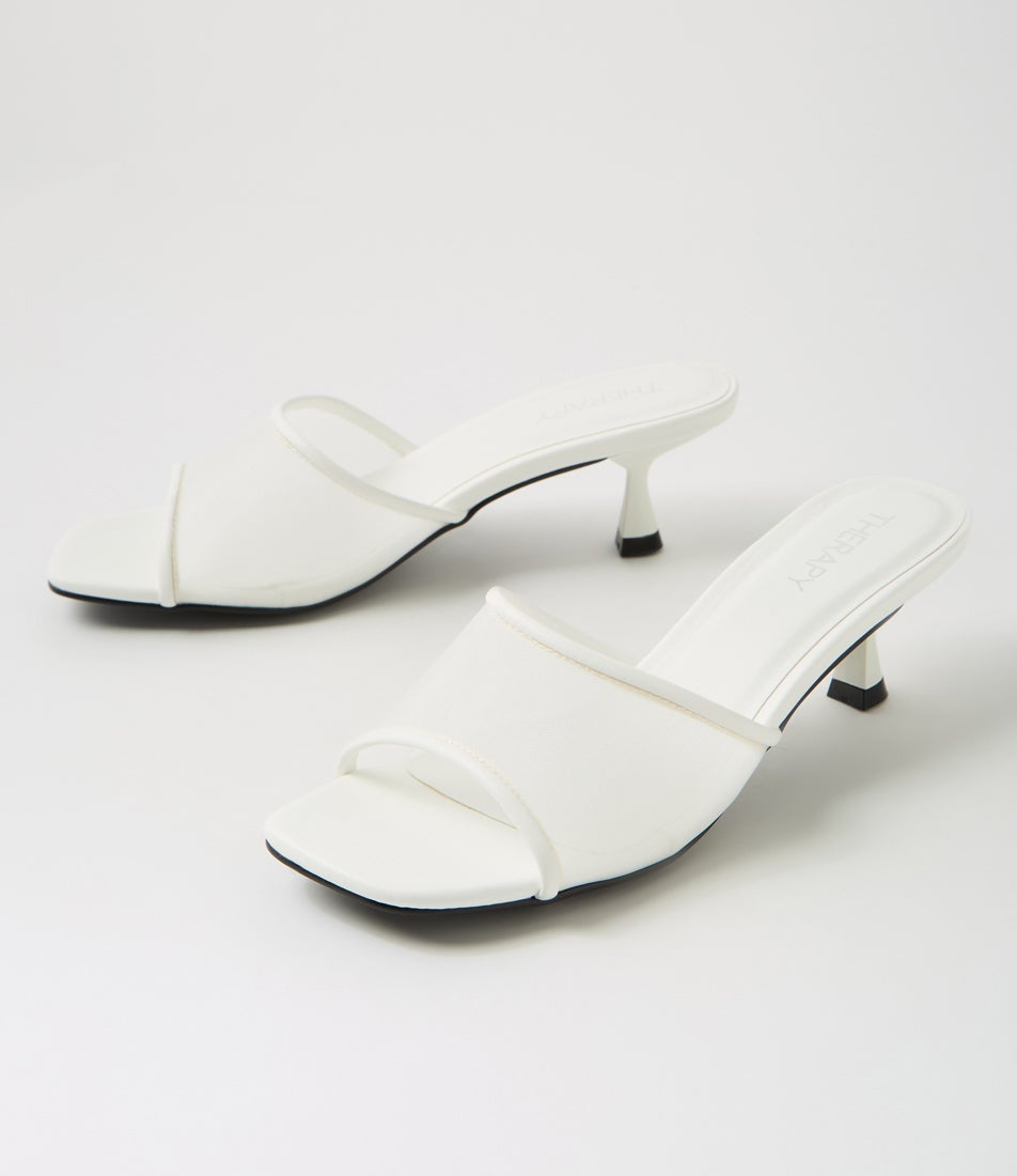 Lex White Sandals