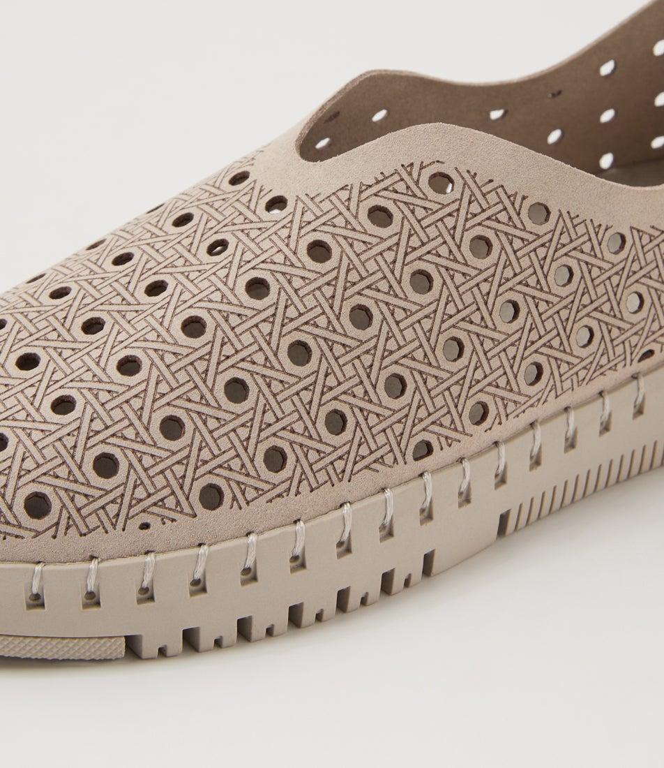 Tushella Grey Microsuede Sneakers