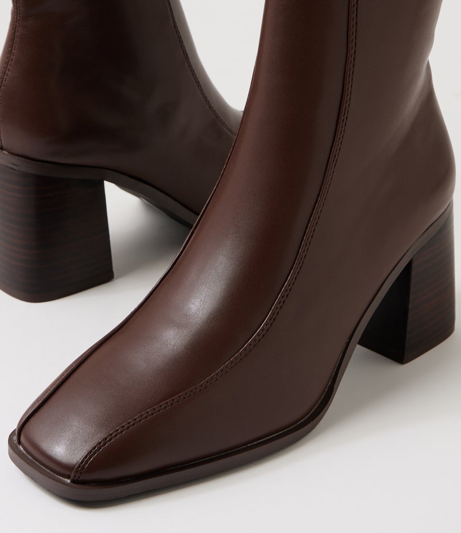 Lively Chocolate Brown Ankle Boots