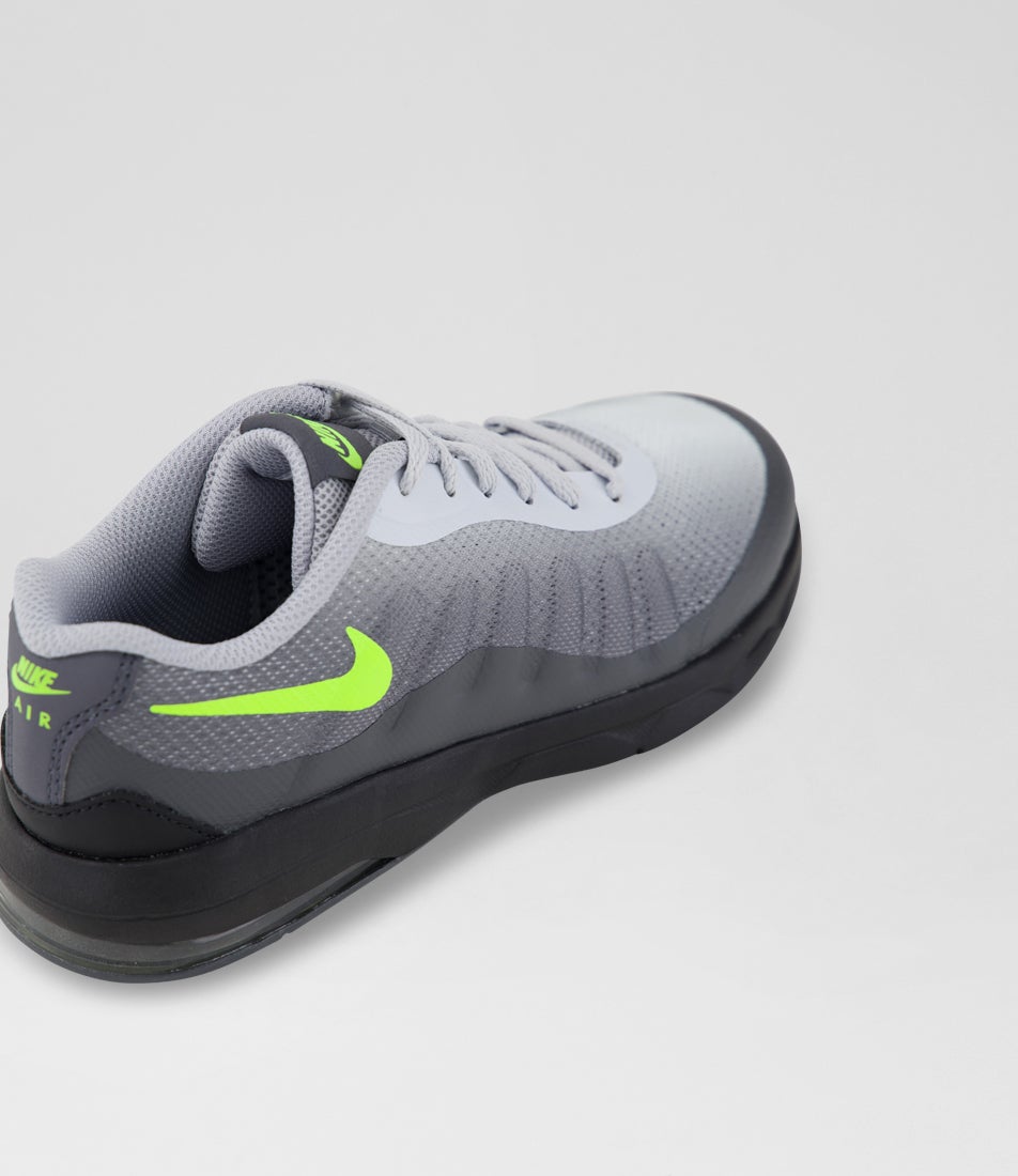 Air Max Invigor Junior Dark Grey Volt Cool Grey Fabric Sneakers