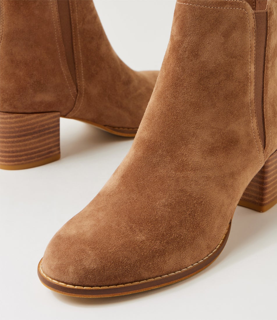 Merils Whiskey Suede Ankle Boots