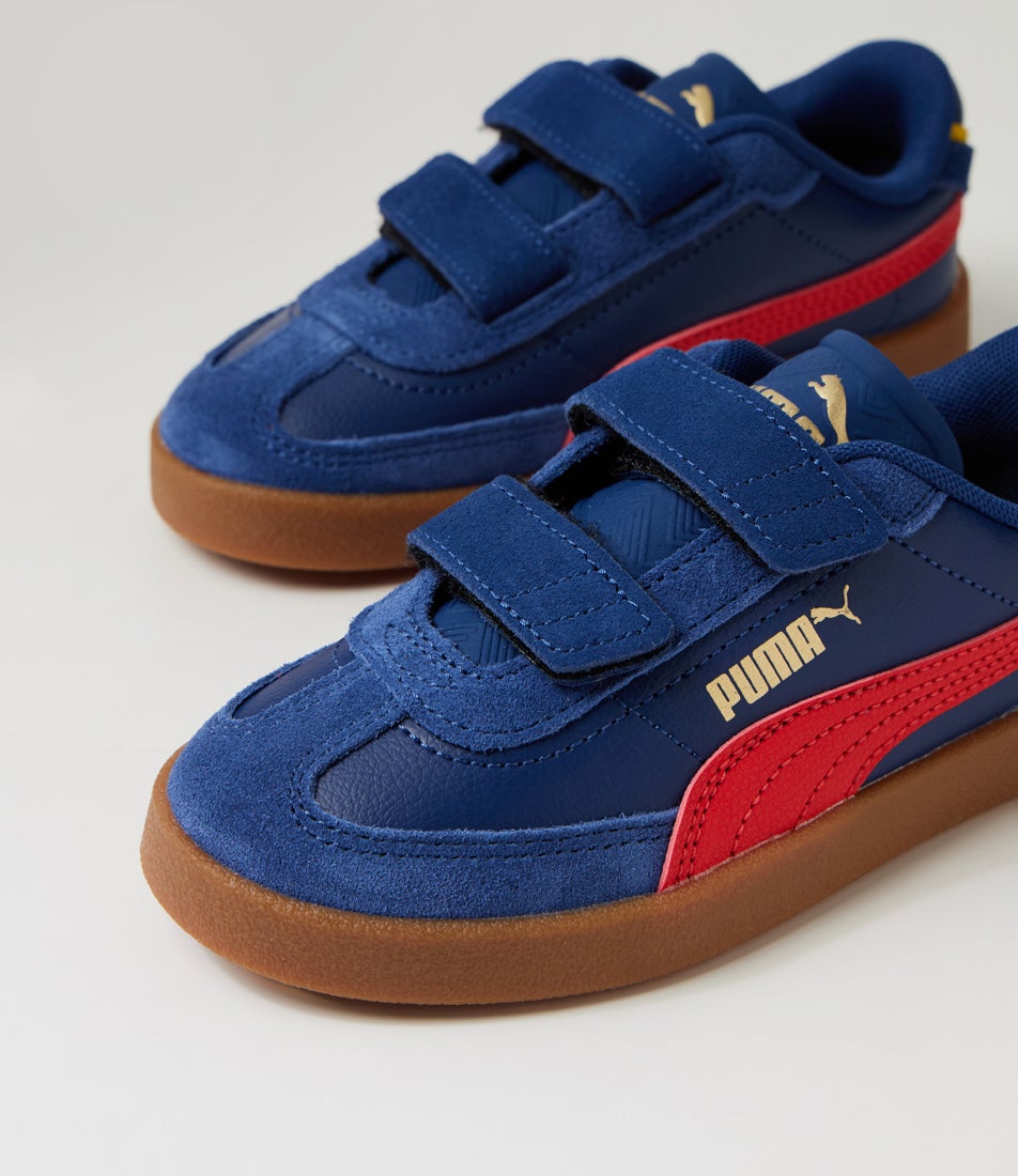 Club 2 Era Junior Blue Jewel Red Synthetic Leather Sneakers