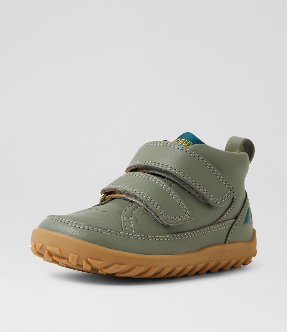 Su Trek Pre Walker Vetiver Leather Ankle Boots