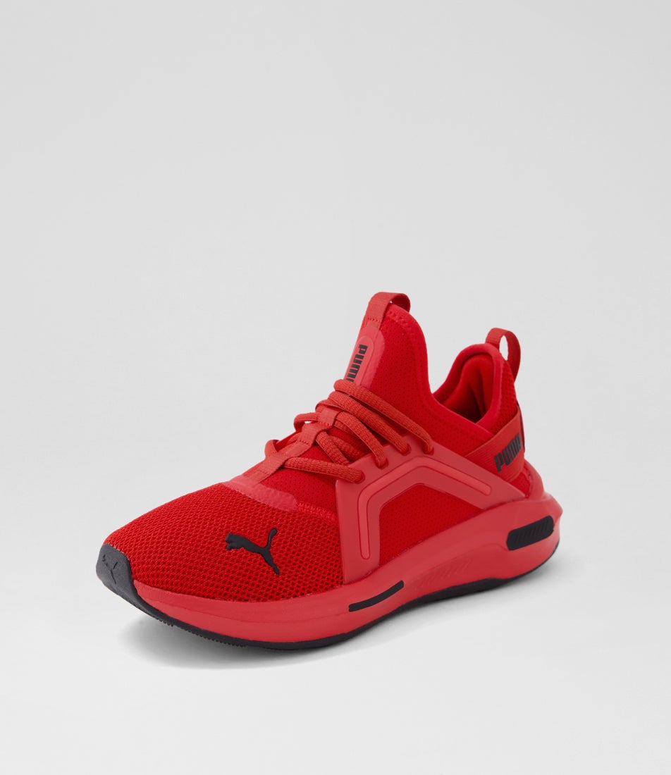 Softride Enzo 5 Junior Red Black Fabric Sneakers
