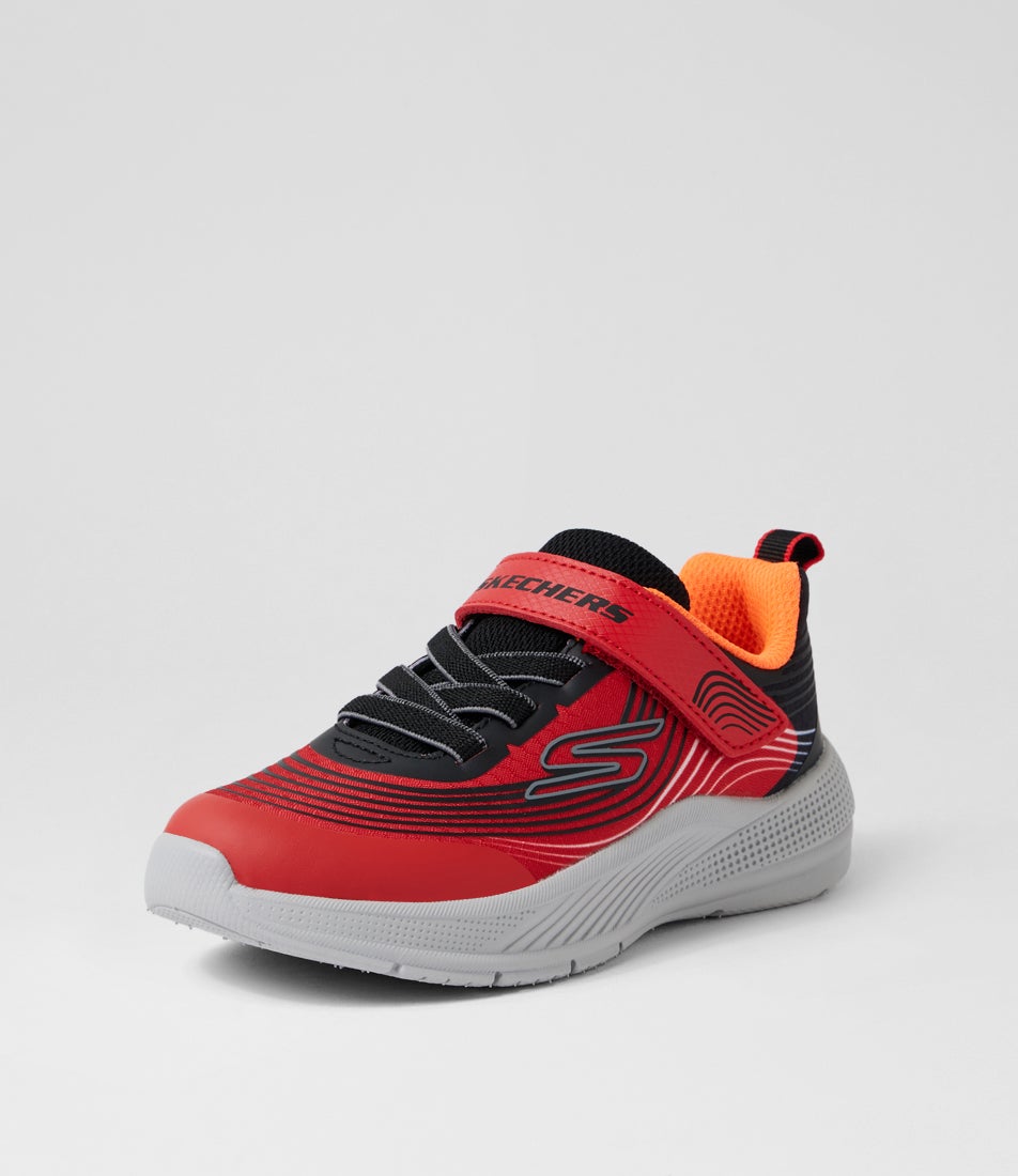 Microspec Advance Toddler Red Black Mesh Sneakers Microspec Advance Toddler Red Black Mesh Sneakers