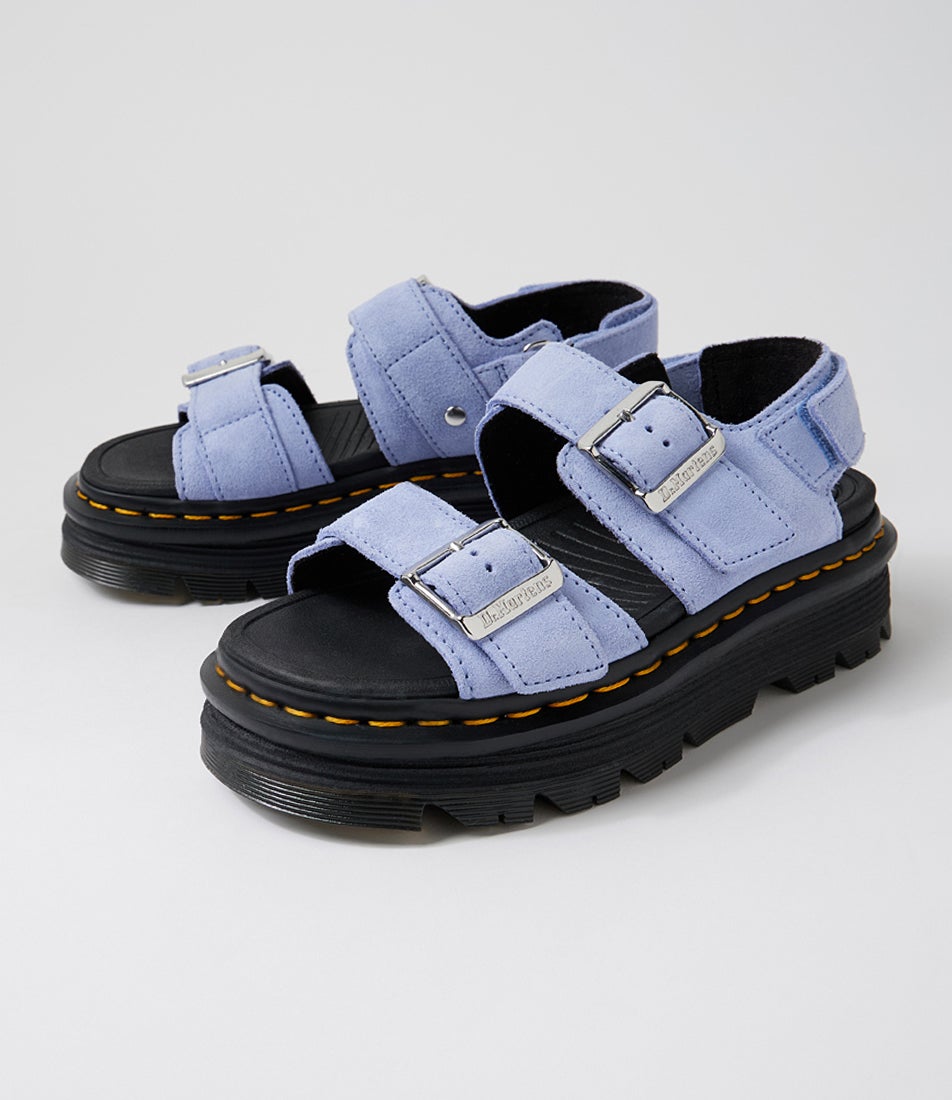 Zebzag Sandal Cornflower Blue Suede Sandals