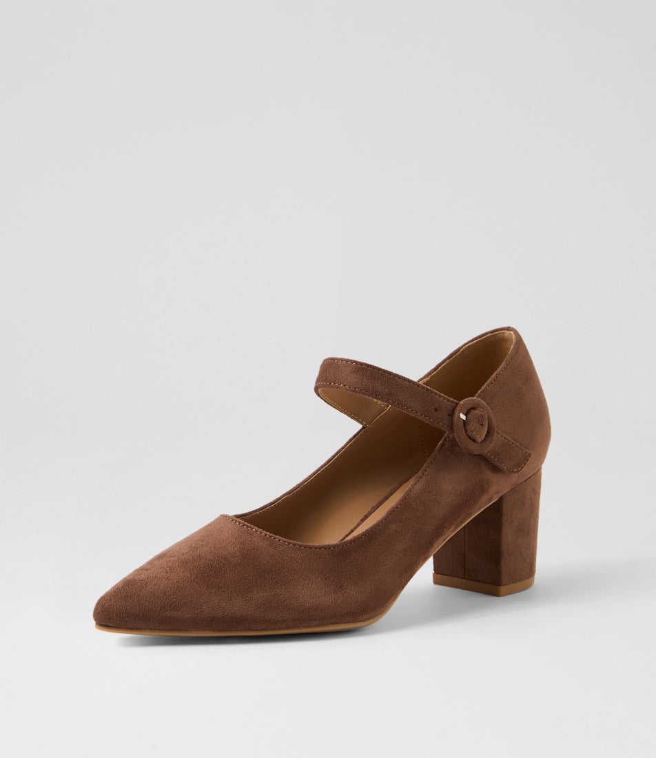 Tuchie Choc Microsuede Heels Tuchie Choc Microsuede Heels