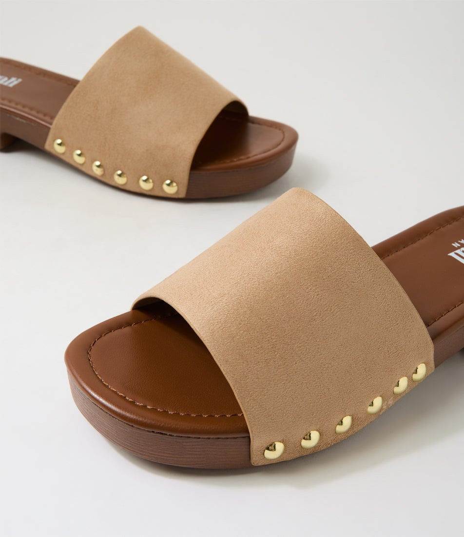 Chester Taupe Microsuede Sandals