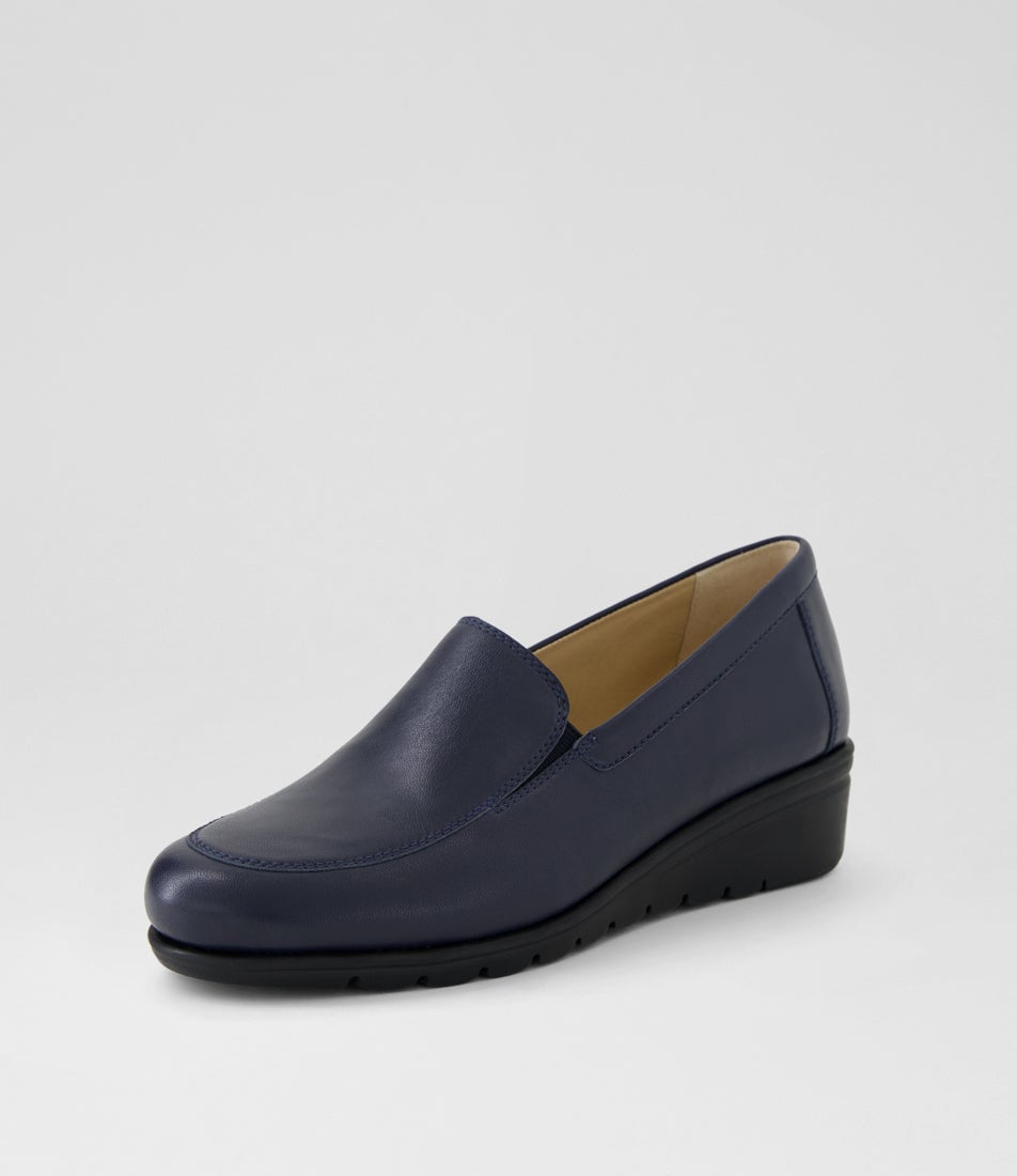 Leilanis Navy Leather Heels Leilanis Navy Leather Heels