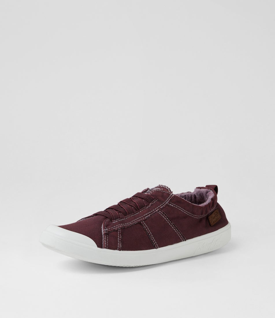 Vex Deep Red Canvas Sneakers