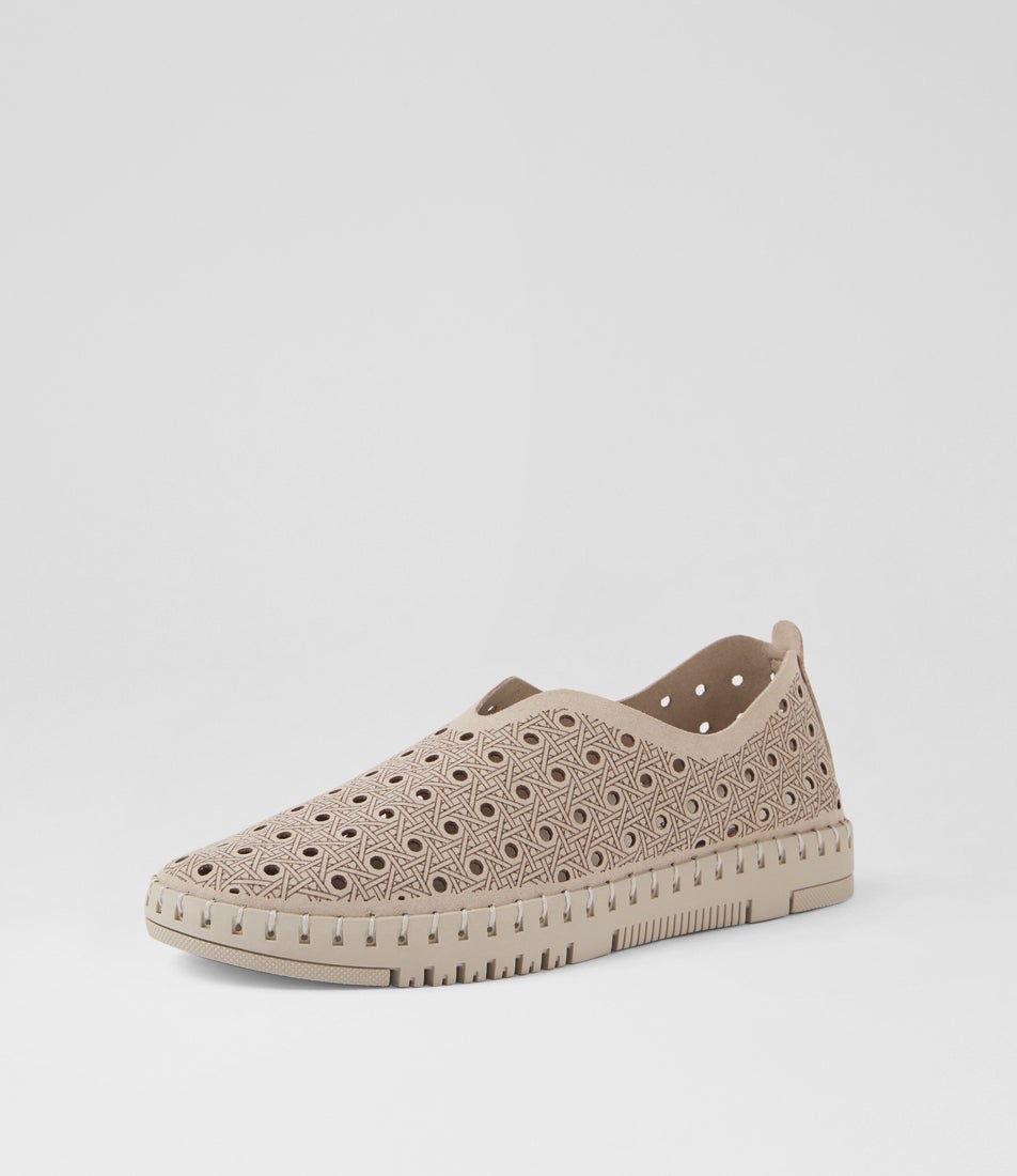Tushella Grey Microsuede Sneakers