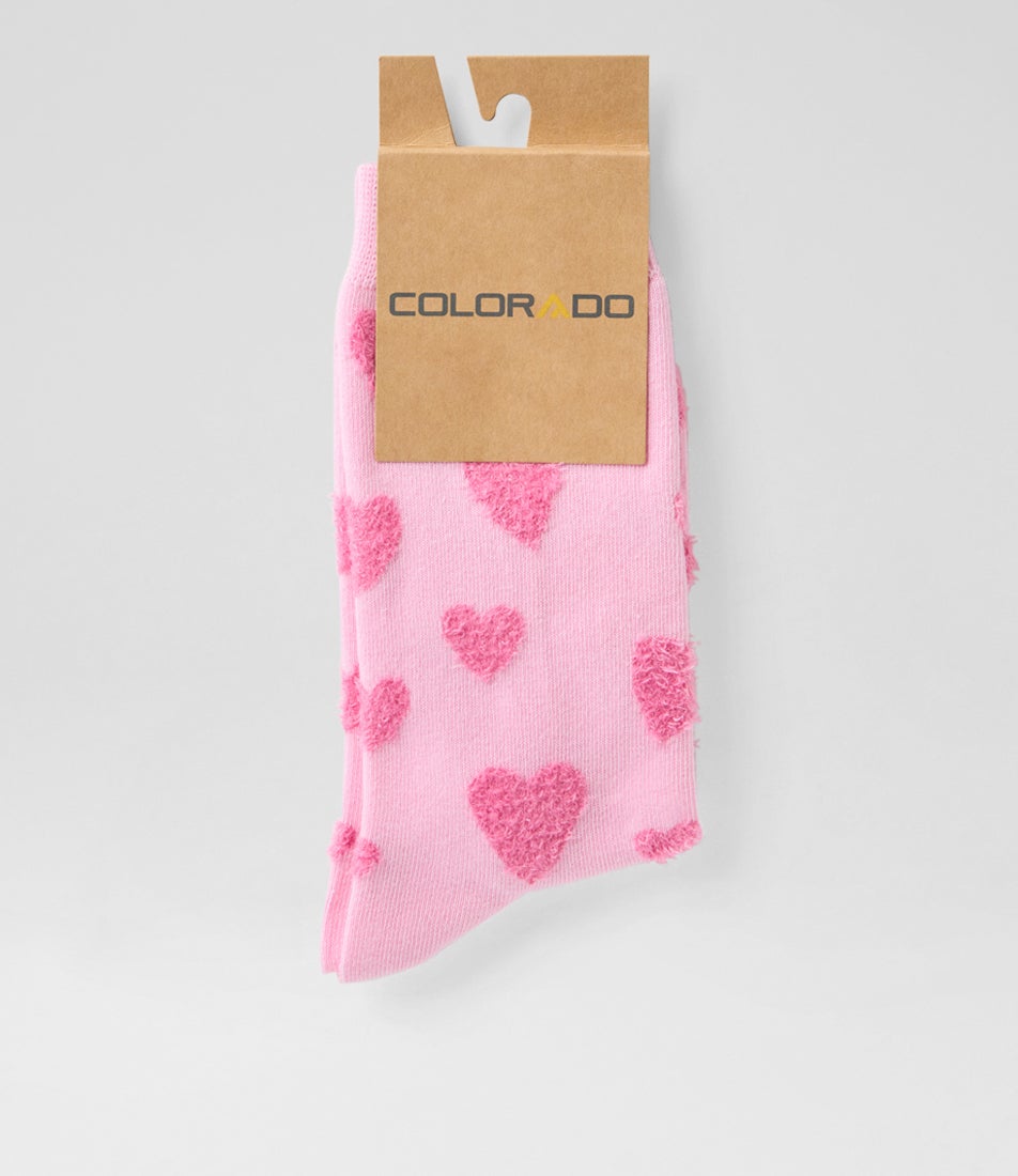 Hearts Multi Cotton Socks