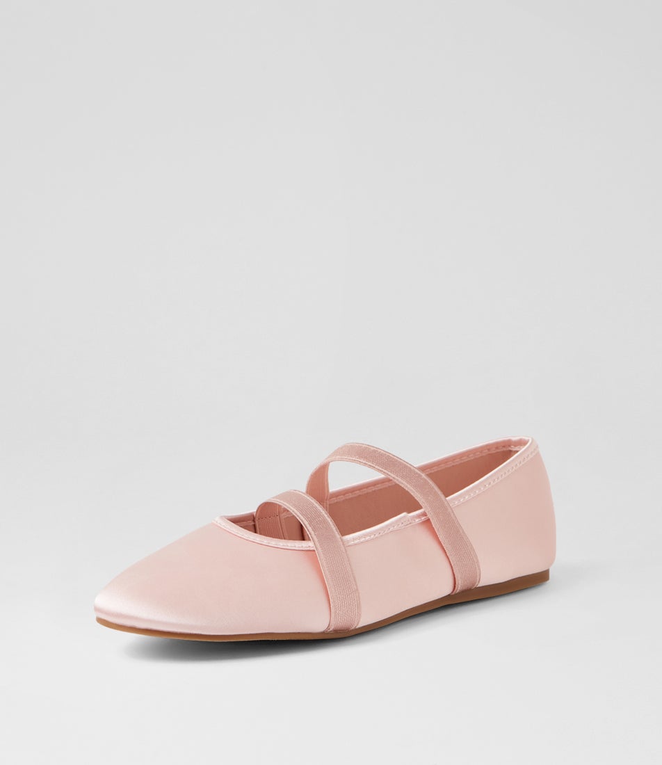 Dancer Blush Fabric Flat Shoes