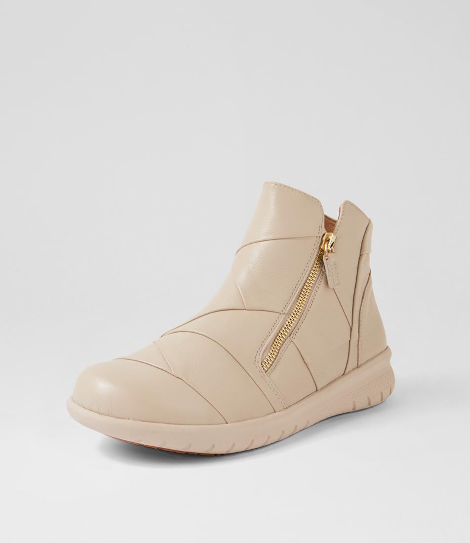 Sisley Xf Almond Leather Ankle Boots
