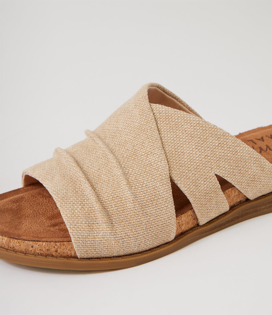 Noelle Natural Canvas Slides