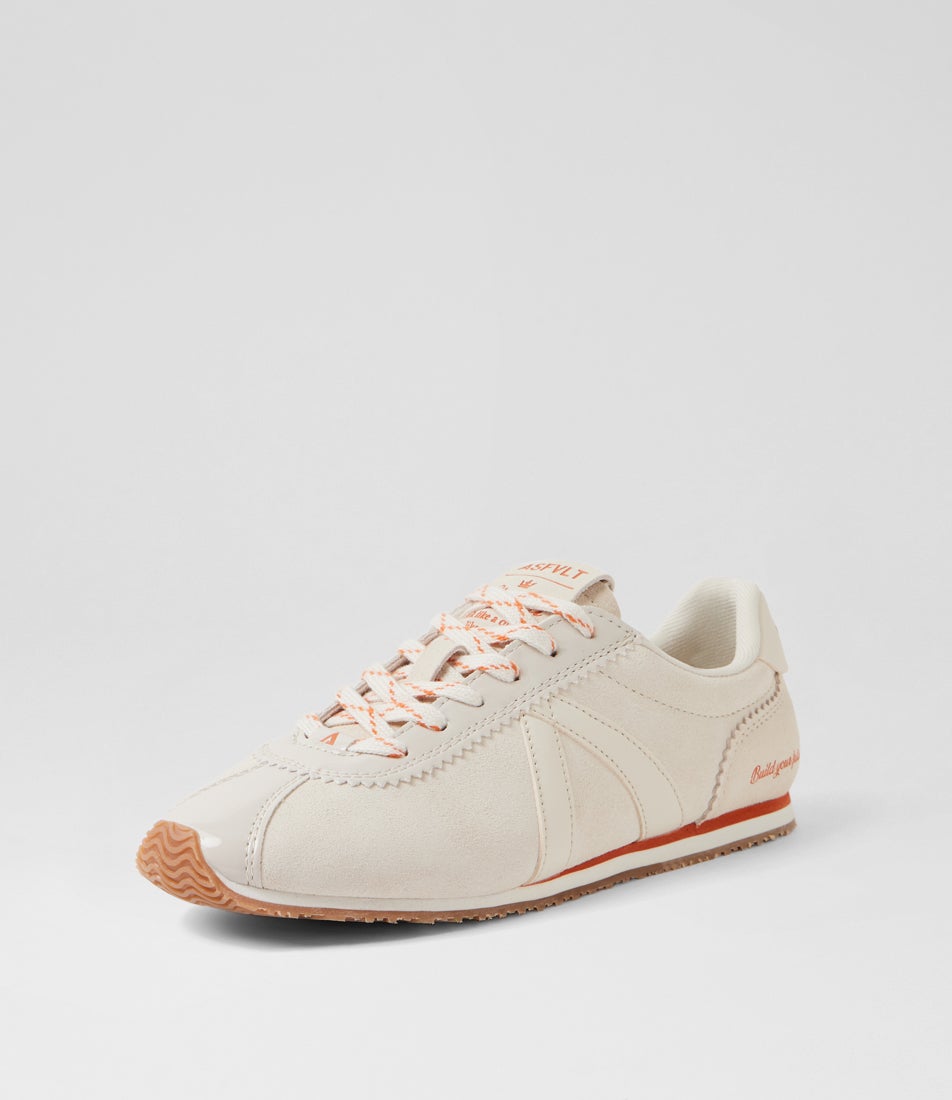 Sienna Taupe Burnt Orange Suede Sneakers