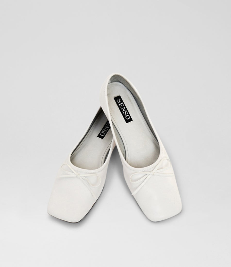 Becca V Ice Leather Ballet Flats