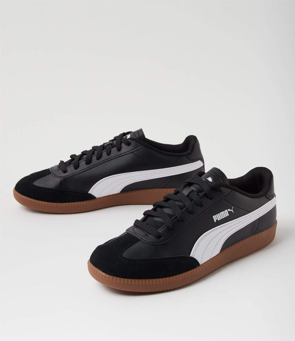 398174 Puma 9 Black White Sneakers