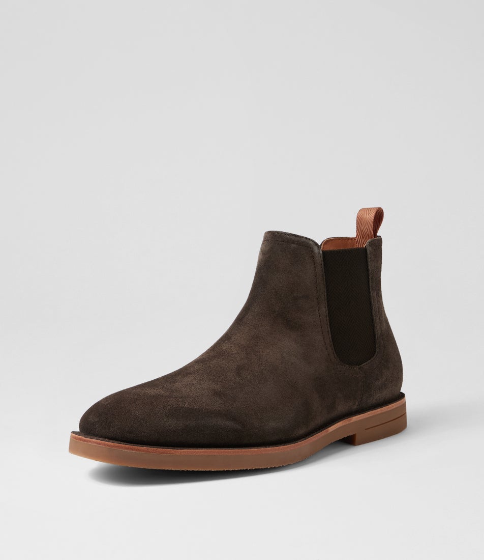 Gravel Ground Coffee Suede Chelsea Boots
