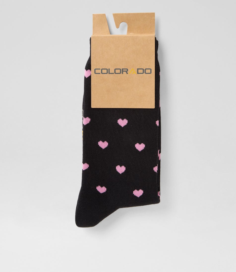 Small Hearts Multi Cotton Socks