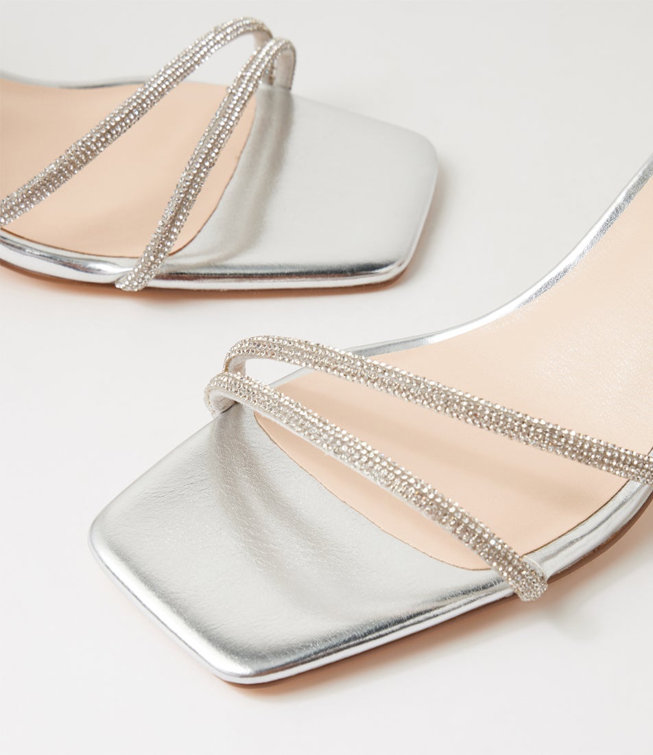 Strawberry Silver Sandals