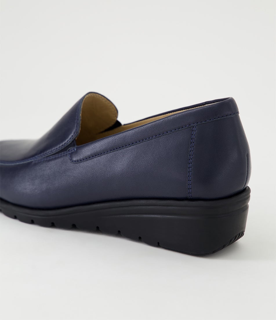 Leilanis Navy Leather Heels Leilanis Navy Leather Heels