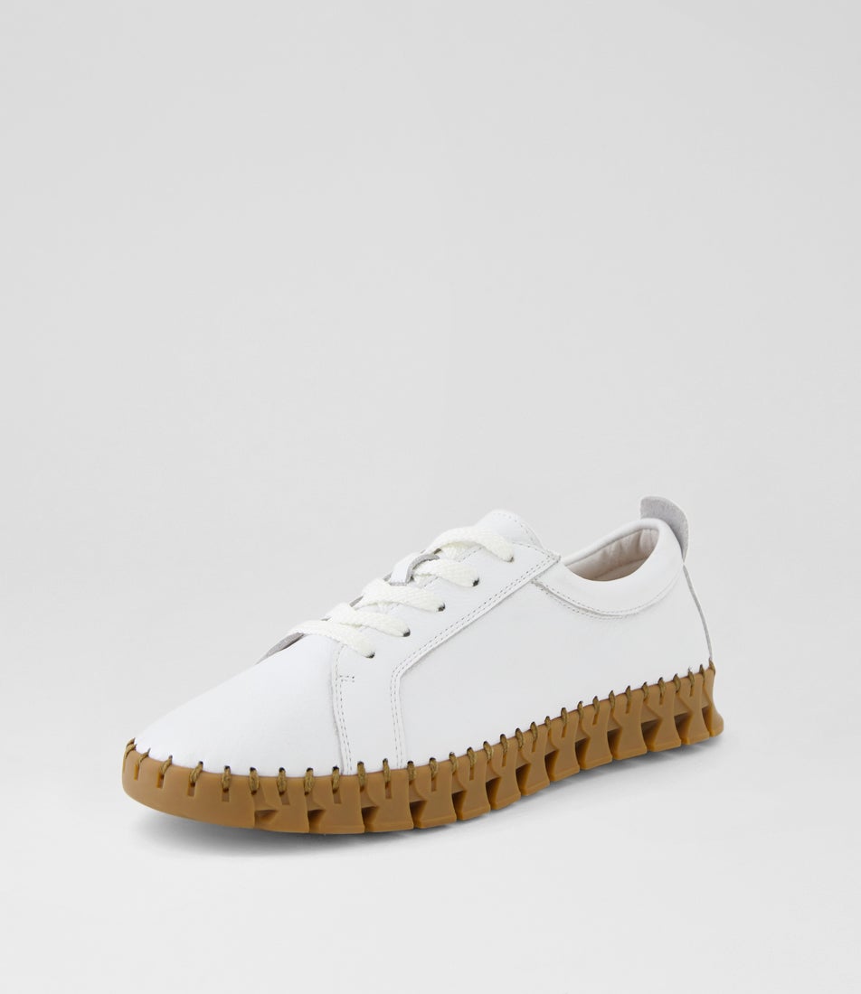 Bazie White Gum Leather Sneakers Bazie White Gum Leather Sneakers