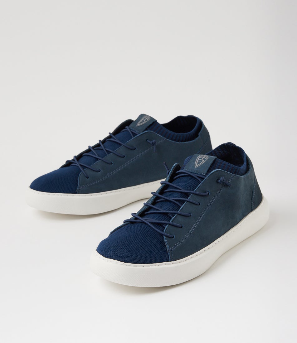 Xavion Marinho Leather Knit Sneakers
